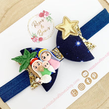 Load image into Gallery viewer, Christmas nativity Hair Bow Headband or Clip