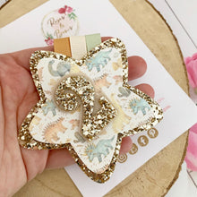 Load image into Gallery viewer, Dinosaur Birthday Badge - Birthday Glitter Badge