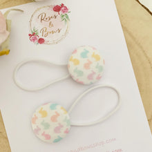 Load image into Gallery viewer, Easter Bunny Pastel Bobble Hair Ties Set of 2