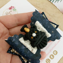 Load image into Gallery viewer, Christmas Train Hair Bow Headband or Clip