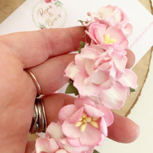 Load image into Gallery viewer, Pink flower crown headband