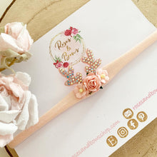 Load image into Gallery viewer, Dainty Blush Reindeer Headband