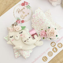 Load image into Gallery viewer, Seal hair Bow Headband or Clip