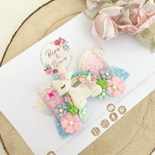 Load image into Gallery viewer, Rainbow Deer Bow Headband or Clip