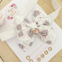 Load image into Gallery viewer, Bird Nest Faux Leather Bow Headband or Clip