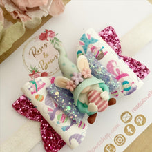 Load image into Gallery viewer, Easter gonk Hair Bow Headband or Clip