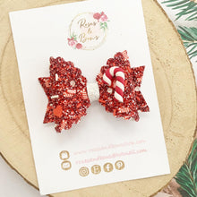 Load image into Gallery viewer, Candy Cane Hair Bow Headband or Clip