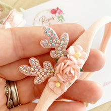 Load image into Gallery viewer, Dainty Blush Reindeer Headband