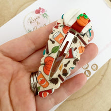 Load image into Gallery viewer, Pumpkin spice large snap clip