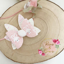 Load image into Gallery viewer, Bunny Tail Easter Hair Bow Headband or Clip