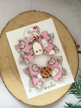 Load image into Gallery viewer, Milk and Cookies Hair Bow Headbands or Clips
