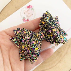 Glitter Halloween witch brew Bow Headband or Clip