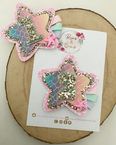 Mermaid Birthday Badge - Birthday Glitter Badge