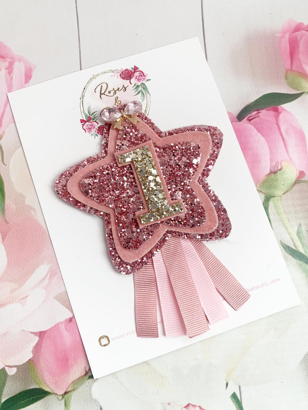 Birthday Badge - Pink Birthday Glitter Badge