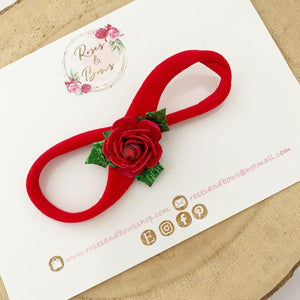 Christmas rose Headband