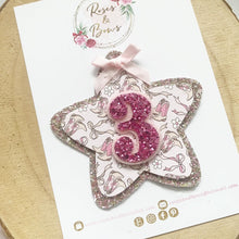 Load image into Gallery viewer, Birthday Cowboy Badge - Birthday Glitter Badge
