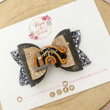 Load image into Gallery viewer, London happy New Years London Hair Bow Headband or Clip
