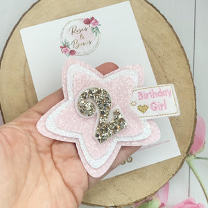 Birthday Girl Badge - Birthday Glitter Badge
