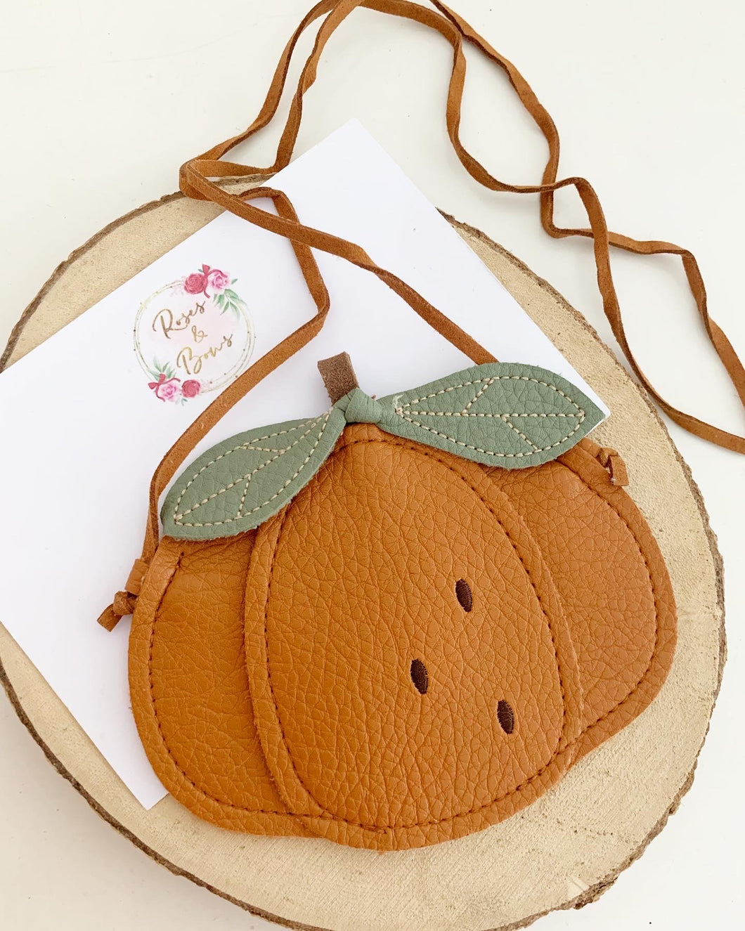 Mini pumpkin bag- pumpkin pouch - pumpkin purse - toddler bag