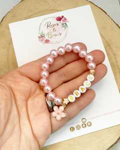 Flower Girl Personalised Bracelet