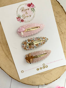 Autumn Fall Deer snap clip set