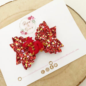 Chinese New Year, year of yhe Dragon Hair Bow Headband or Clipp