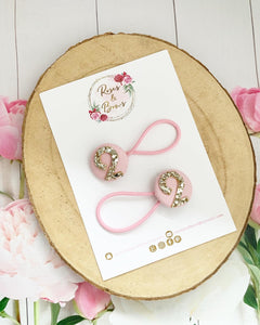 Birthday Age Bobbles Hair Ties Set of 2