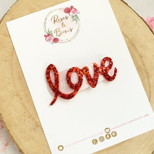 Load image into Gallery viewer, Valentines Day snap clip
