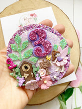 Load image into Gallery viewer, Fairy Birthday Pin Badge - Birthday Glitter Badge
