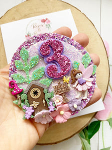 Fairy Birthday Pin Badge - Birthday Glitter Badge