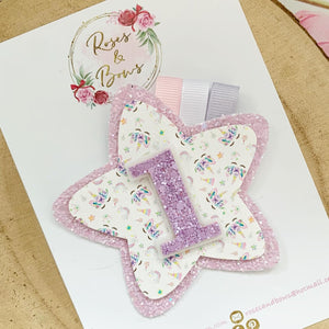 Unicorn Birthday Badge - Birthday Glitter Badge