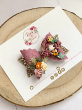 Load image into Gallery viewer, Autumn Mermaid Glitter Bow Headband or Clip
