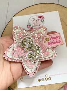 Happy Birthday Badge - Birthday Glitter Badge