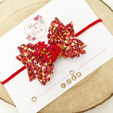 Load image into Gallery viewer, Chinese New Year, year of yhe Dragon Hair Bow Headband or Clipp
