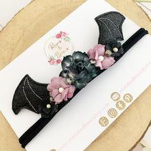 Load image into Gallery viewer, Bat wings headband - Girls Hairband - Photo Prop
