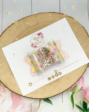 Load image into Gallery viewer, Rainbow Balloon Transparent Birthday Hair Bow Headband or Clip
