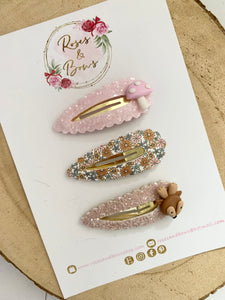 Autumn Fall Deer snap clip set