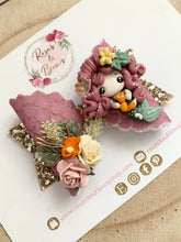 Load image into Gallery viewer, Autumn Mermaid Glitter Bow Headband or Clip
