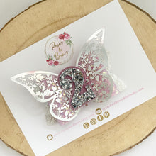 Load image into Gallery viewer, Birthday butterfly Hair Bow - Birthday Headband - Birthday Hair Clip
