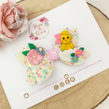 Load image into Gallery viewer, Easter Chick Hair Bow Headband or Clip
