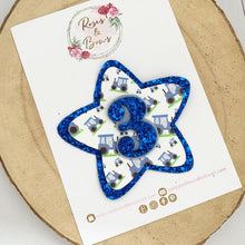 Load image into Gallery viewer, Tractor Birthday Badge - Birthday Glitter Badge
