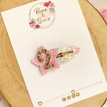Load image into Gallery viewer, Rainbow Star Birthday Clip -Birthday Number Snap Clip
