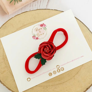 Christmas rose Headband