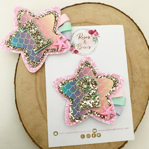 Mermaid Birthday Badge - Birthday Glitter Badge