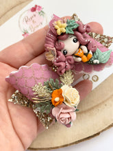 Load image into Gallery viewer, Autumn Mermaid Glitter Bow Headband or Clip

