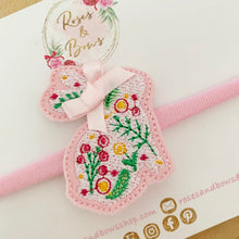 Load image into Gallery viewer, Easter bunny headband - embroidered bunny headband
