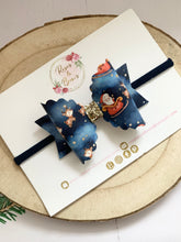 Load image into Gallery viewer, Father Christmas Hair Bow Headband or Clip
