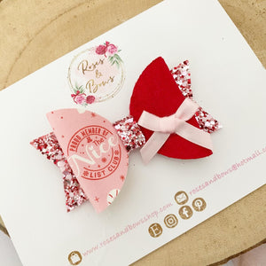 Christmas Nice List Hair Bow Headband or Clip