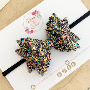 Glitter Halloween witch brew Bow Headband or Clip