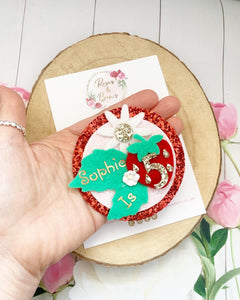 Strawberry Personalised Birthday Badge - Birthday Glitter Badge